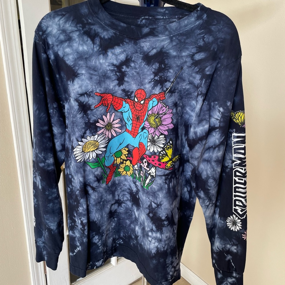 Marvel x Neff Spiderman LS shirt, M. Never worn.